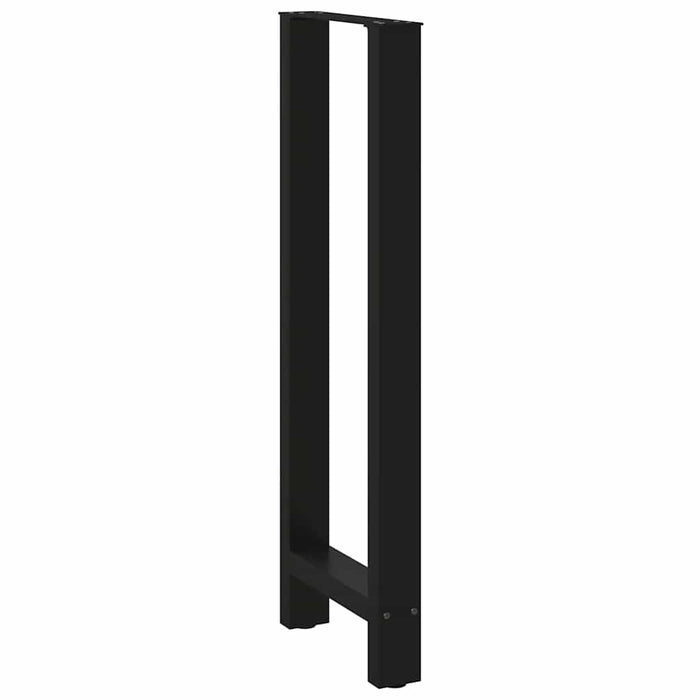 Picioare de masă de bar, negre, 2 buc., 50x(110-111) cm, oțel WALTI
