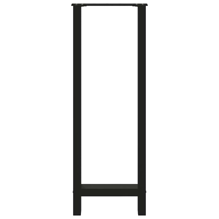 Picioare de masă de bar, negre, 2 buc., 50x(110-111) cm, oțel WALTI