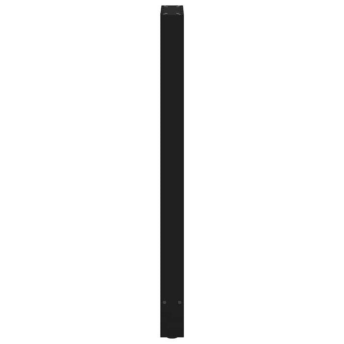 Picioare de masă de bar, negre, 2 buc., 50x(110-111) cm, oțel WALTI