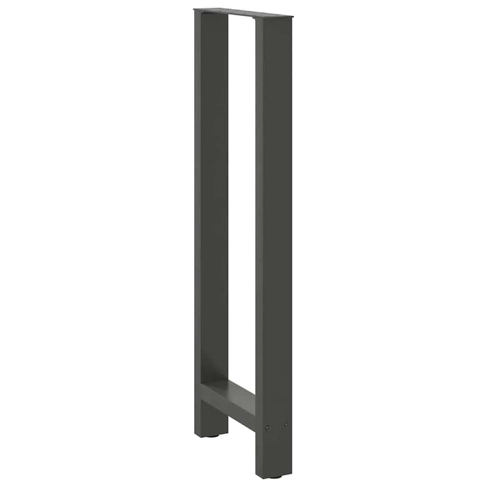 Picioare de masă de bar antracit, 2 buc., 50x(110-111) cm, oțel WALTI