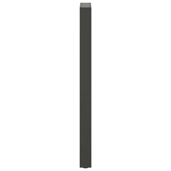 Picioare de masă de bar antracit, 2 buc., 50x(110-111) cm, oțel WALTI