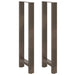 Picioare de masă de bar, oțel natural, 2 buc., 50x(110-111) cm, oțel - WALTI WALTI