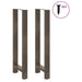 Picioare de masă de bar, oțel natural, 2 buc., 50x(110-111) cm, oțel - WALTI WALTI