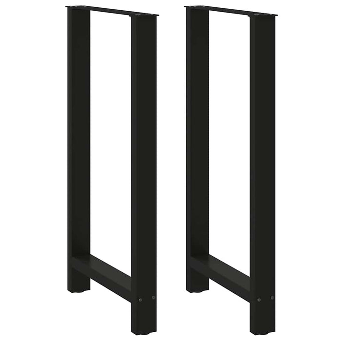 Picioare masă de bar, negre, 2 buc., 60 x (110-111) cm, oțel WALTI
