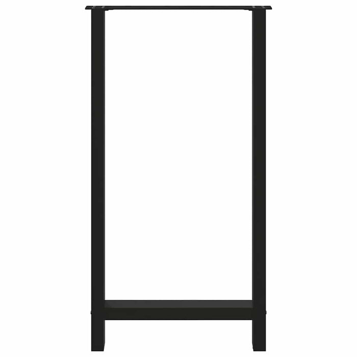 Picioare masă de bar, negre, 2 buc., 60 x (110-111) cm, oțel WALTI