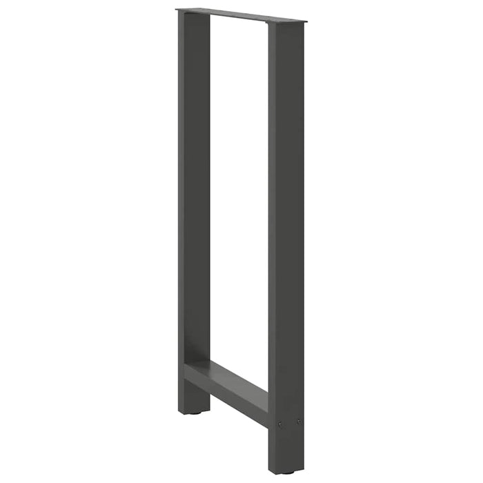 Picioare de masă de bar antracit, 2 buc., 60x(110-111) cm, oțel WALTI