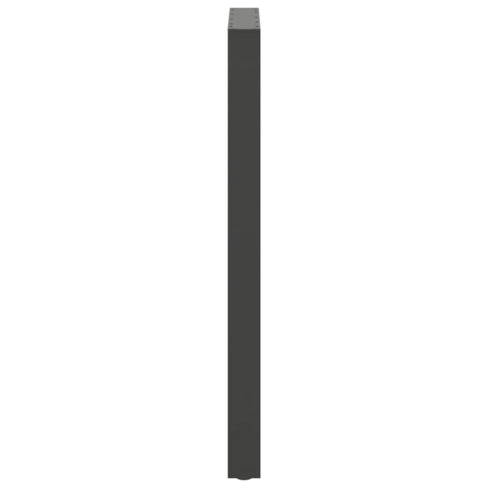 Picioare de masă de bar antracit, 2 buc., 60x(110-111) cm, oțel WALTI