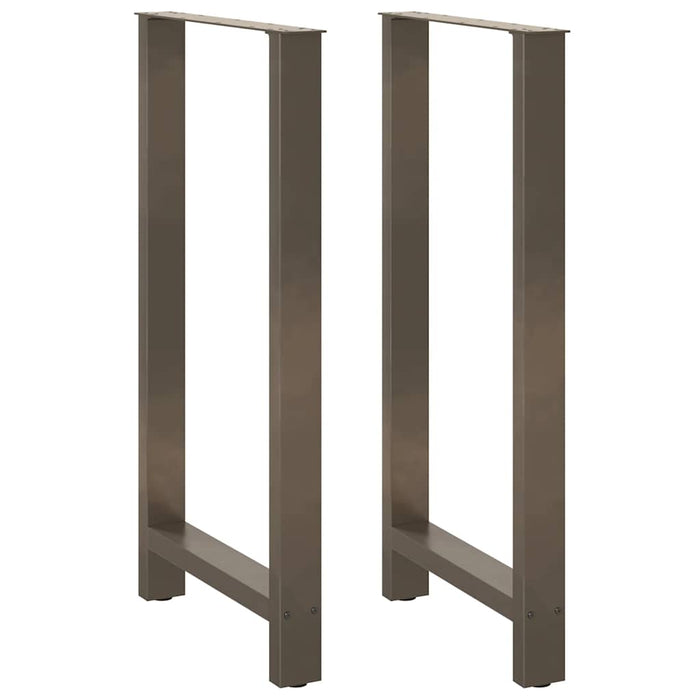 Picioare de masă de bar, oțel natural, 2 buc., 60 x (110-111) cm, oțel - WALTI WALTI