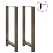 Picioare de masă de bar, oțel natural, 2 buc., 60 x (110-111) cm, oțel - WALTI WALTI
