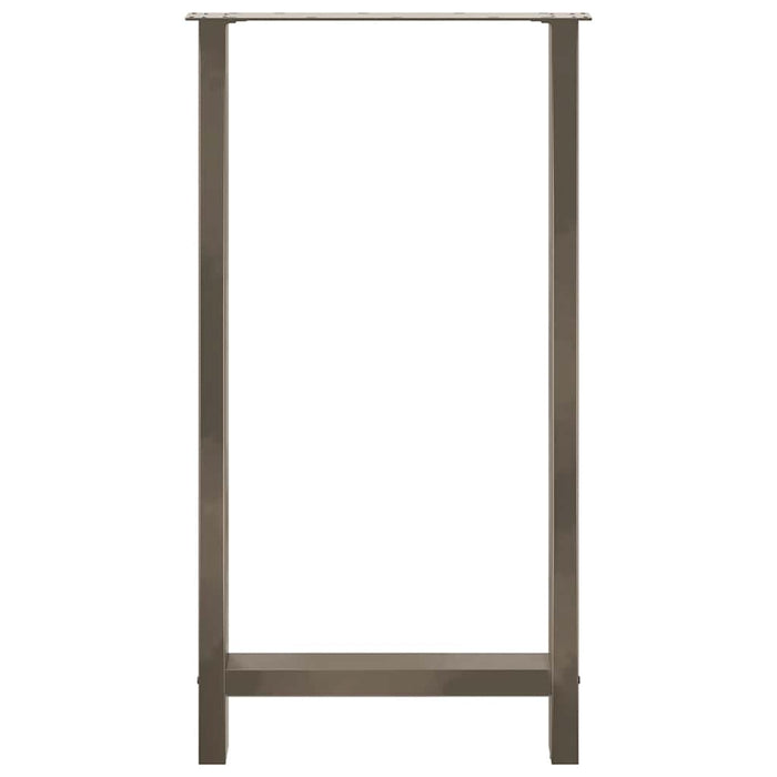 Picioare de masă de bar, oțel natural, 2 buc., 60 x (110-111) cm, oțel - WALTI WALTI