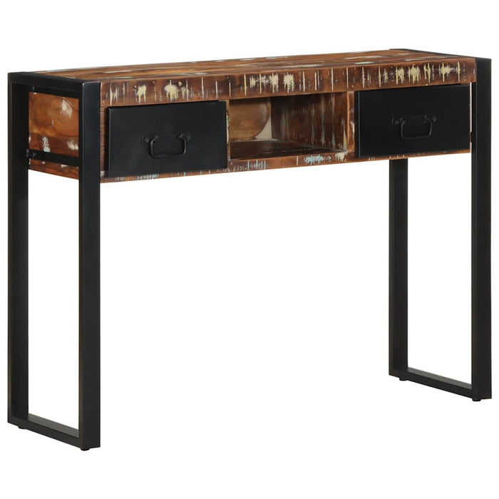 Consolă multicoloră 100x35x75 cm lemn masiv recuperat - WALTI WALTI