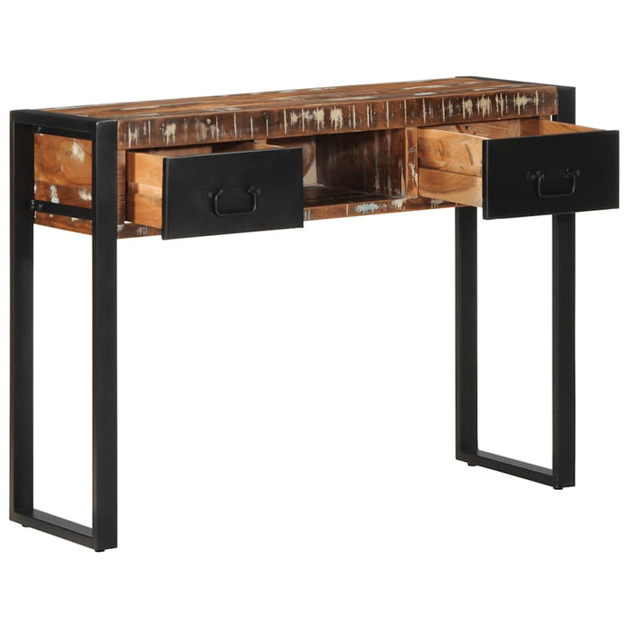Consolă multicoloră 100x35x75 cm lemn masiv recuperat - WALTI WALTI