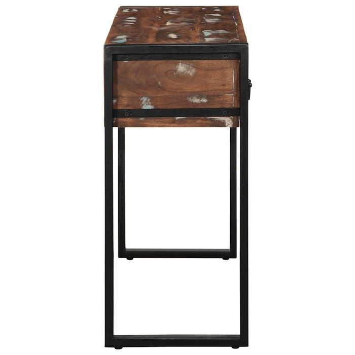 Consolă multicoloră 100x35x75 cm lemn masiv recuperat - WALTI WALTI