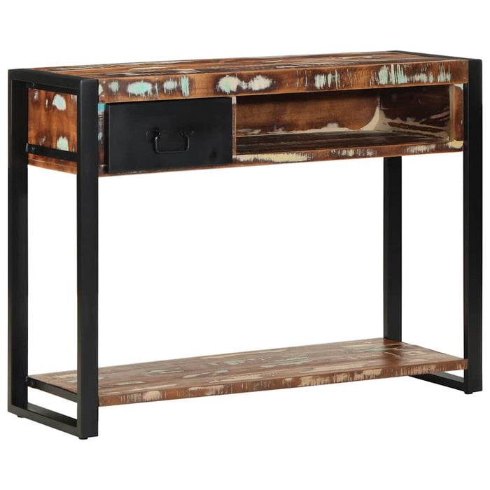 Consolă multicoloră 100x35x75 cm lemn masiv recuperat - WALTI WALTI