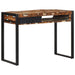 Birou multicolor 100x50x75 cm lemn masiv recuperat - WALTI WALTI