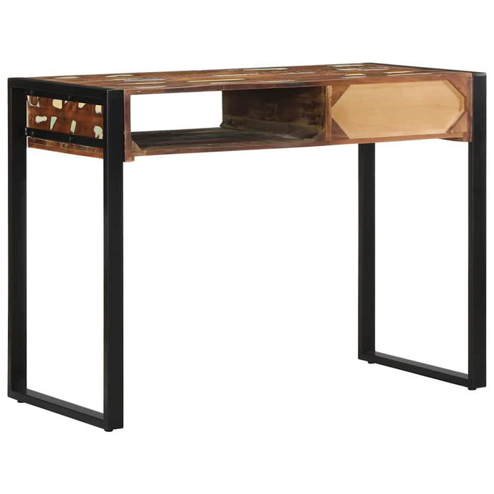 Birou multicolor 100x50x75 cm lemn masiv recuperat - WALTI WALTI