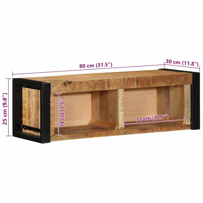 Dulap TV 80x30x25 cm lemn masiv de mango - WALTI WALTI