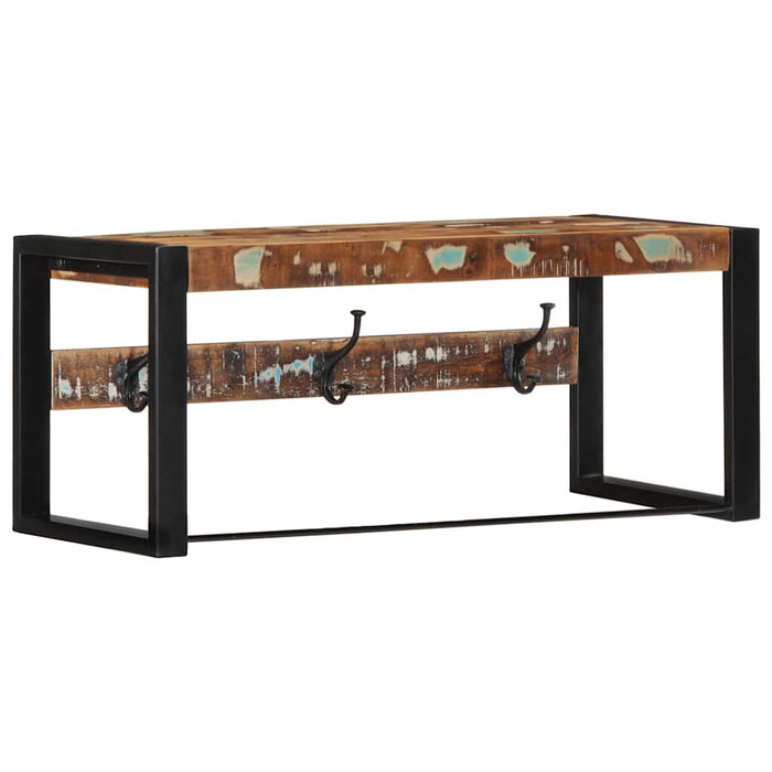 Raft pentru haine multicolor 80x35x35 cm Lemn masiv recuperat - WALTI WALTI
