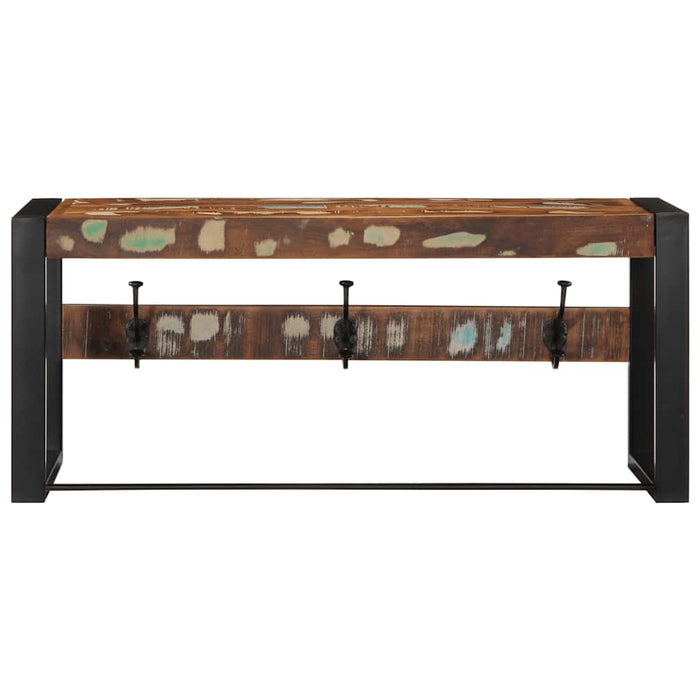 Raft pentru haine multicolor 80x35x35 cm Lemn masiv recuperat - WALTI WALTI