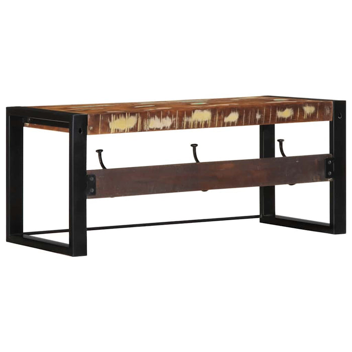 Raft pentru haine multicolor 80x35x35 cm Lemn masiv recuperat - WALTI WALTI