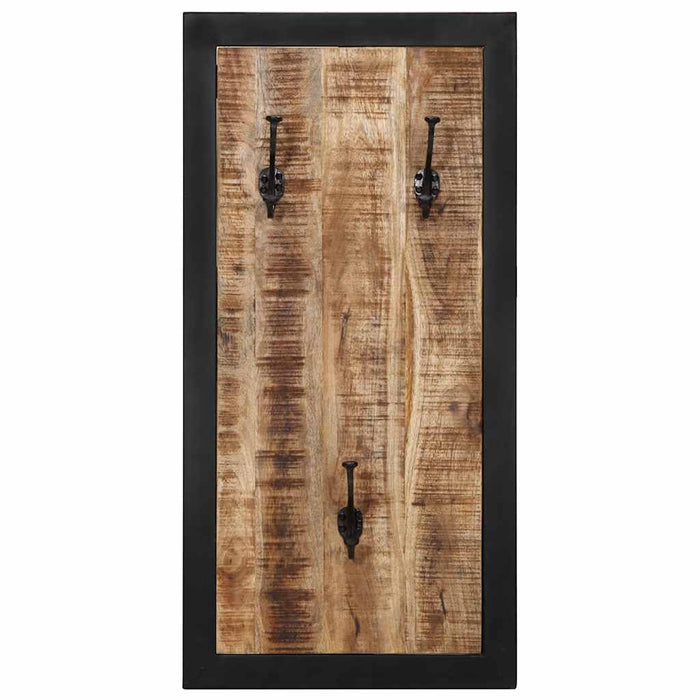 Cuier pentru haine, 40x2x80 cm, lemn masiv de mango brut - WALTI WALTI