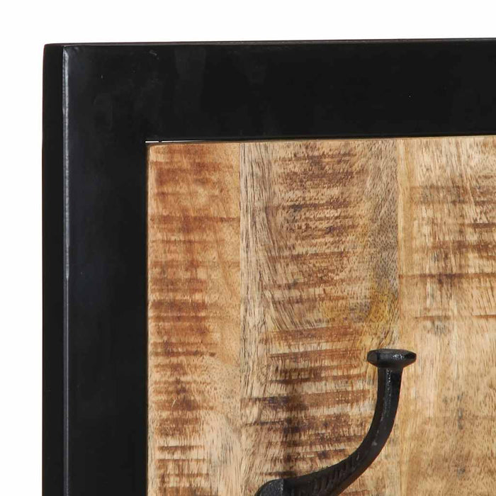Cuier pentru haine, 40x2x80 cm, lemn masiv de mango brut - WALTI WALTI