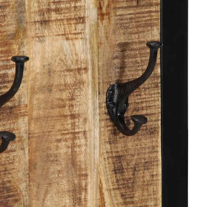 Cuier pentru haine, 40x2x80 cm, lemn masiv de mango brut - WALTI WALTI