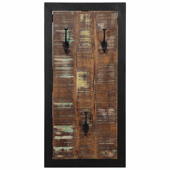 Raft pentru haine multicolor 40x2x80 cm Lemn masiv recuperat - WALTI WALTI
