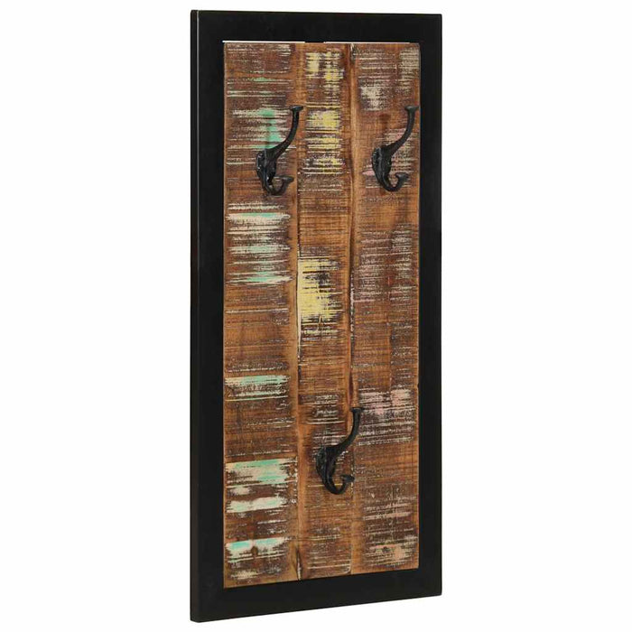 Raft pentru haine multicolor 40x2x80 cm Lemn masiv recuperat - WALTI WALTI