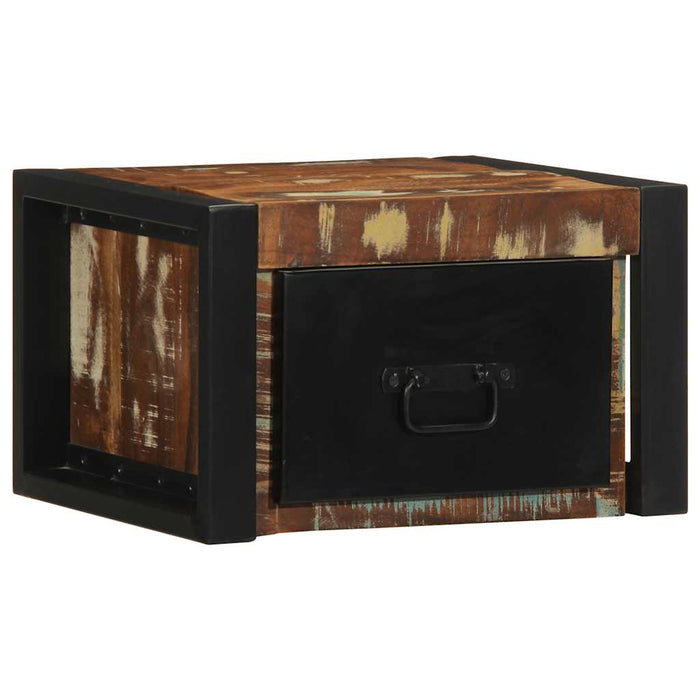 Noptiere 2 buc multicolore 40x35x25 cm lemn masiv recuperat - WALTI WALTI