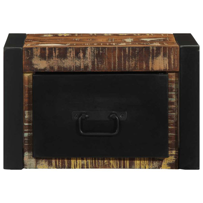 Noptiere 2 buc multicolore 40x35x25 cm lemn masiv recuperat - WALTI WALTI