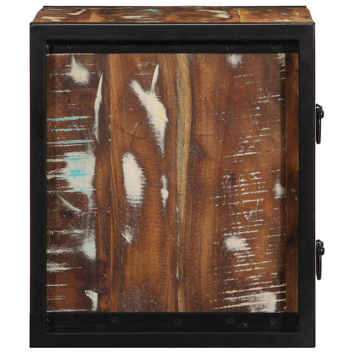 Noptiere 2 buc multicolore 40x35x40 cm lemn masiv recuperat - WALTI WALTI