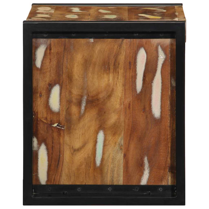 Noptiere 2 buc multicolore 40x35x40 cm lemn masiv recuperat - WALTI WALTI