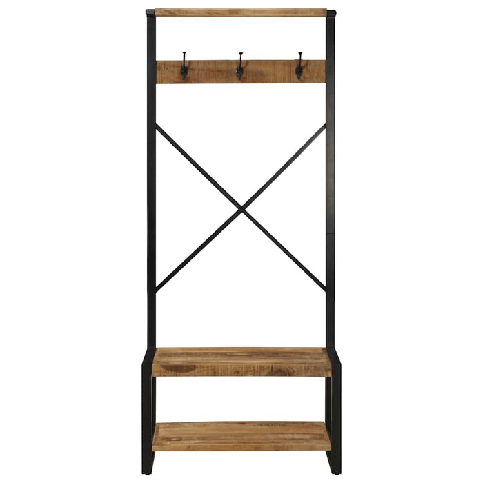 Suport pentru haine 80x40x190 cm lemn masiv de mango - WALTI WALTI