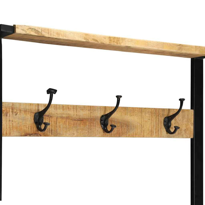 Suport pentru haine 80x40x190 cm lemn masiv de mango - WALTI WALTI