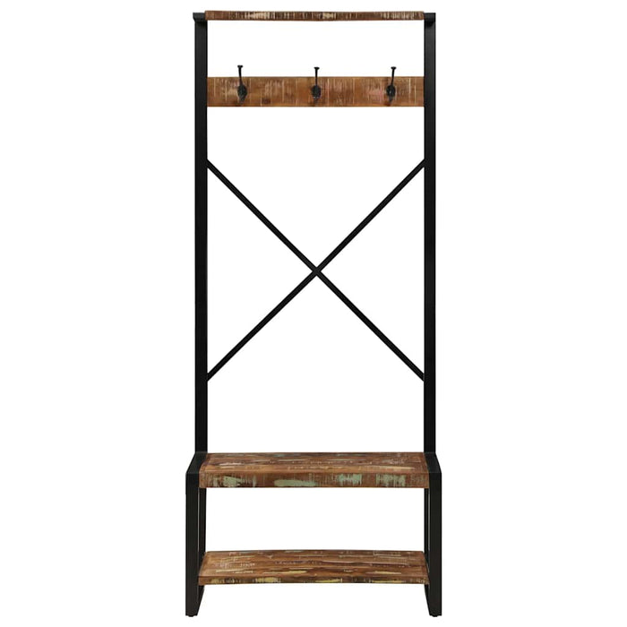 Suport pentru haine multicolor 80x40x190cm Lemn masiv recuperat - WALTI WALTI