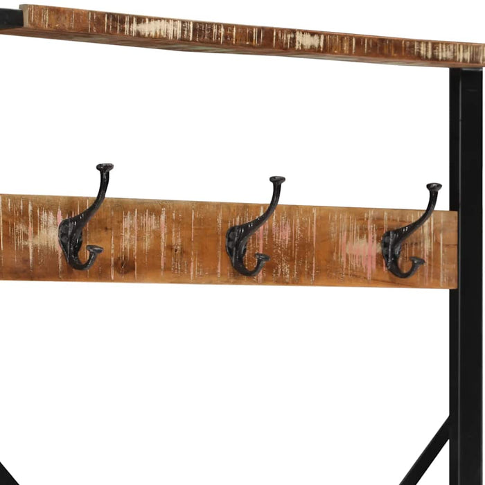 Suport pentru haine multicolor 80x40x190cm Lemn masiv recuperat - WALTI WALTI