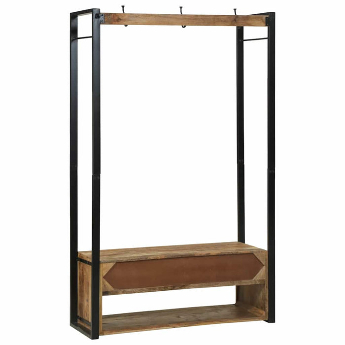 Răchită cu sertar Maro 110 x 40 x 185 cm Lemn masiv de mango - WALTI WALTI