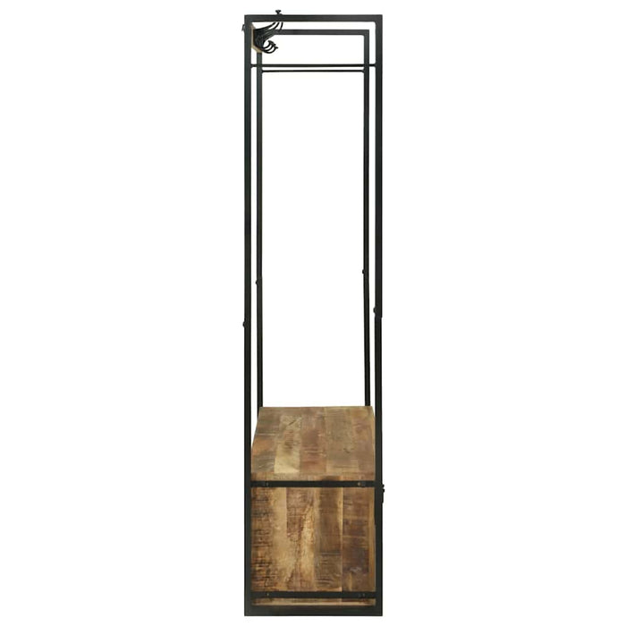 Răchită cu sertar Maro 110 x 40 x 185 cm Lemn masiv de mango - WALTI WALTI