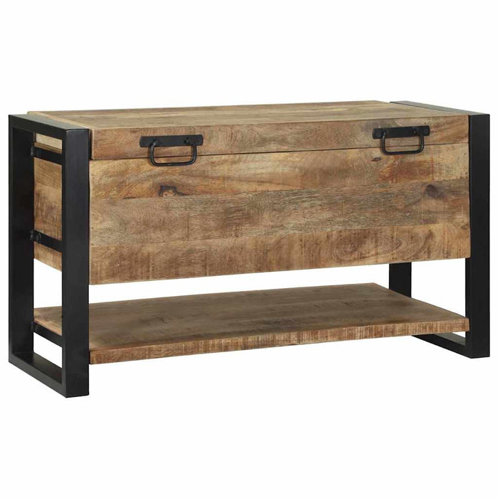 Cutie de Depozitare Maro 80 x 35 x 45 cm Lemn masiv de mango - WALTI WALTI