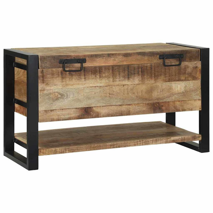 Cutie de Depozitare Maro 80 x 35 x 45 cm Lemn masiv de mango - WALTI WALTI