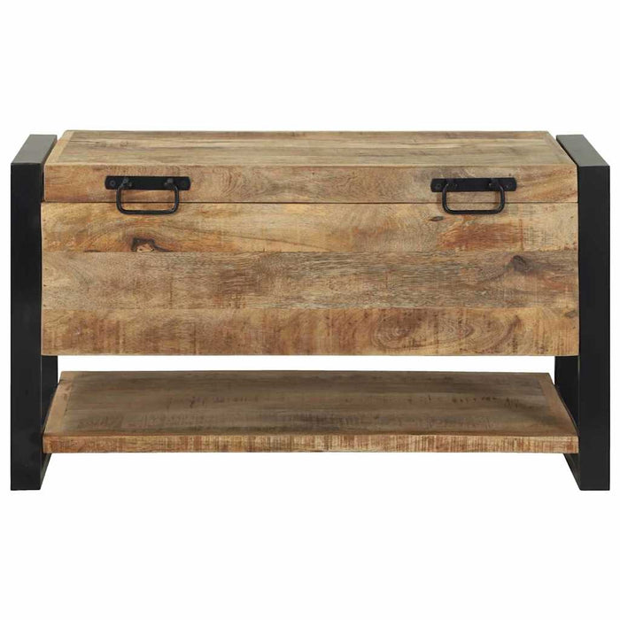 Cutie de Depozitare Maro 80 x 35 x 45 cm Lemn masiv de mango - WALTI WALTI