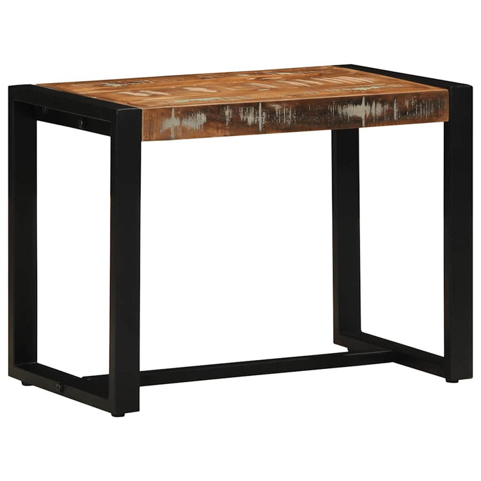 Bancă multicoloră 60x35x45 cm, lemn masiv recuperat - WALTI WALTI