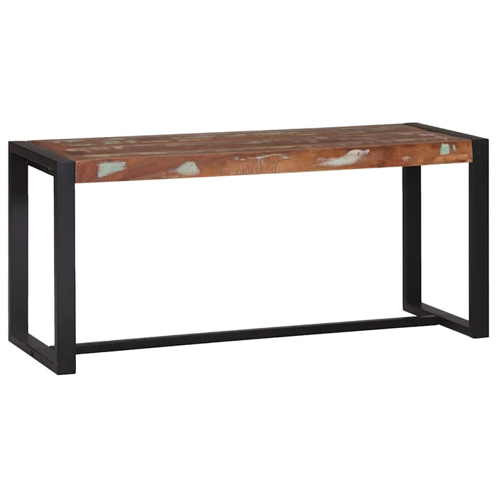 Bancă Multicolour 100 x 35 x 45 cm Lemn masiv recuperat - WALTI WALTI