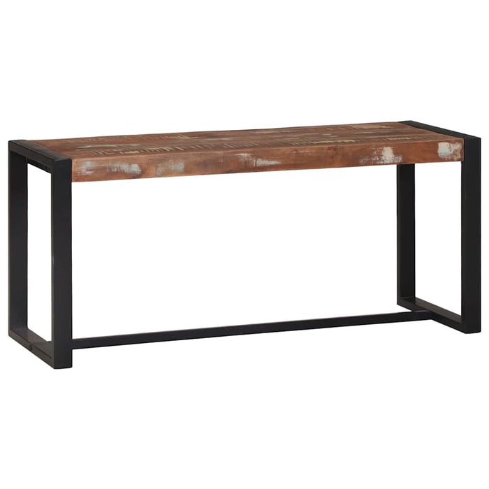 Bancă Multicolour 100 x 35 x 45 cm Lemn masiv recuperat - WALTI WALTI