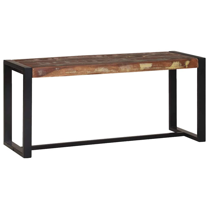 Bancă Multicolour 100 x 35 x 45 cm Lemn masiv recuperat - WALTI WALTI
