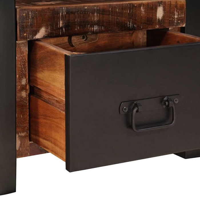 Suport pentru Haine cu sertar Multicolour Lemn masiv recuperat - WALTI WALTI