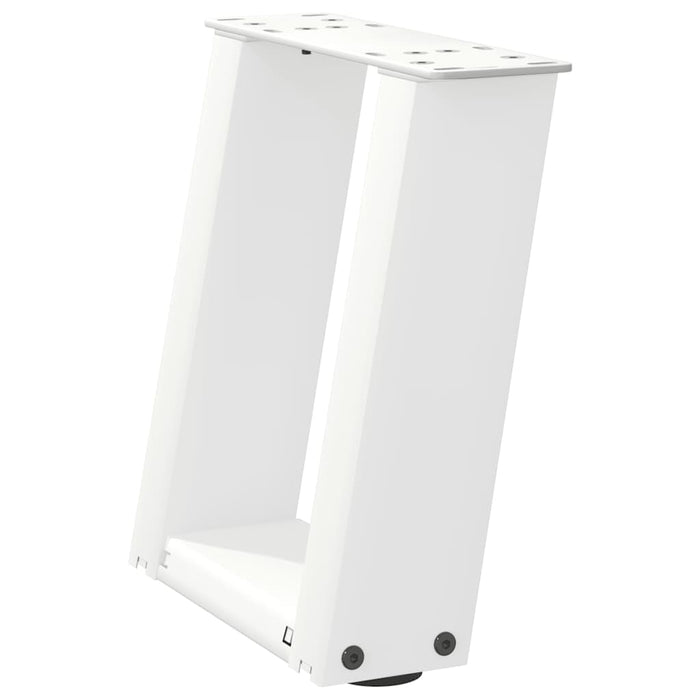 Picioare pentru măsuță de cafea în formă de U, 2 buc., alb, 30x(30-31) cm, oțel WALTI