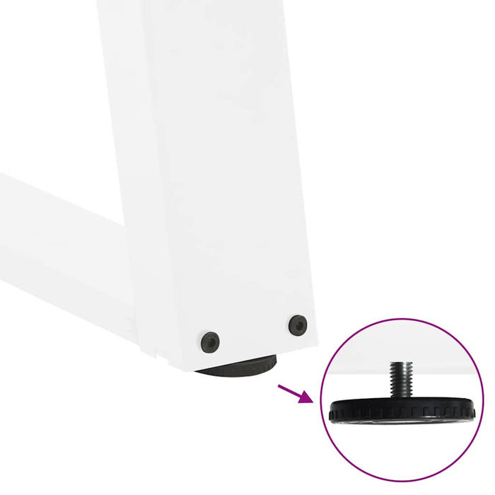 Picioare pentru măsuță de cafea în formă de U, 2 buc., alb, 30x(30-31) cm, oțel WALTI
