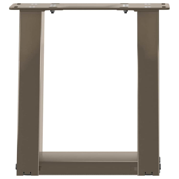 Picioare pentru măsuță de cafea în formă de U, 2 buc., oțel natural, 30x(30-31) cm WALTI